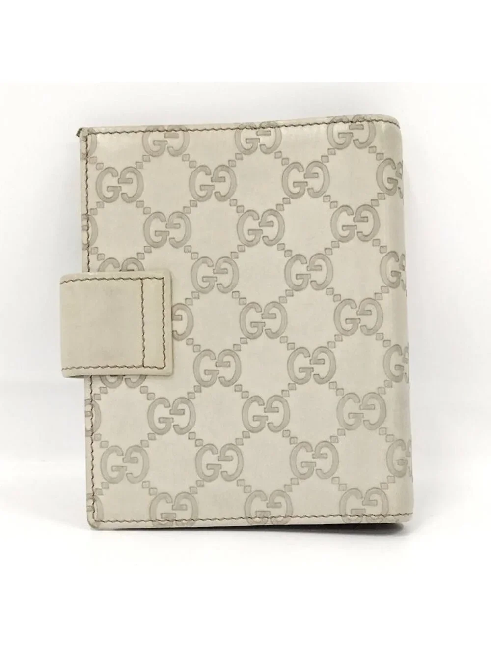 Gucci Notebook Cover Guccissima Leather Ivory Agenda